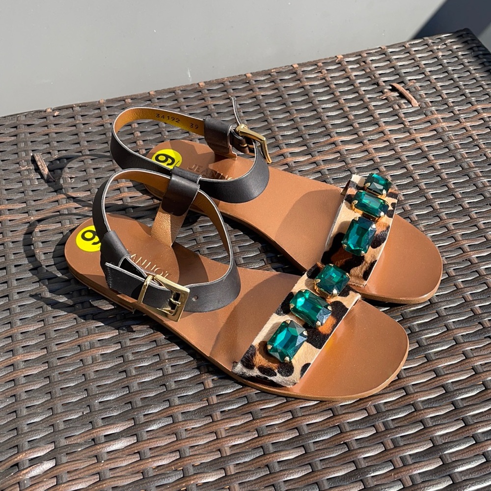 Shoes with Green Stones Size 9